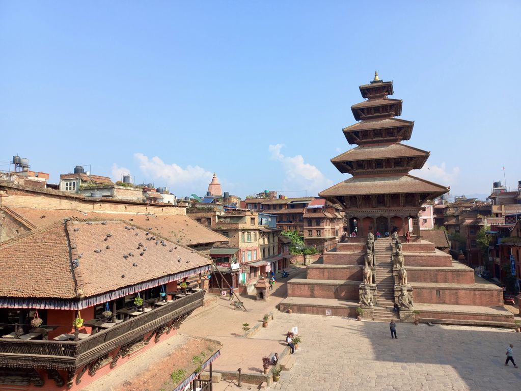 Bhaktapur Durbar plein, tempels, Nepal